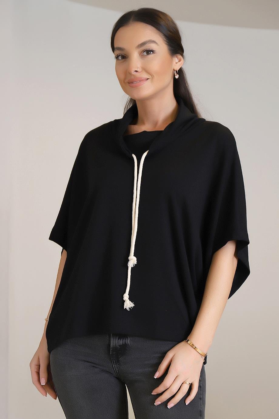 23-0657-2K3 SY COLL SWEATSİYAH