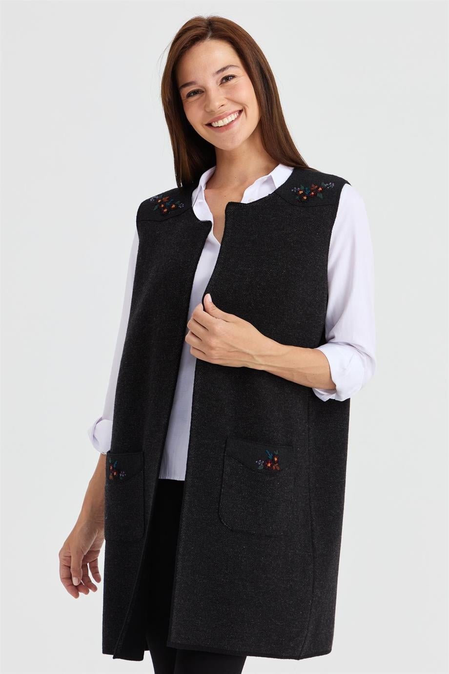 23115-2K4 DESEN YELEKSİYAH