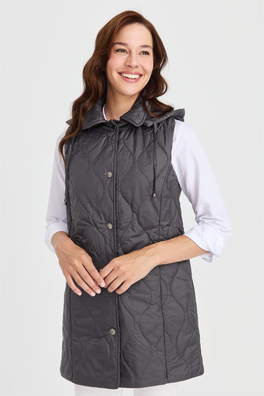23406-2K4 DESEN YELEKGRİ