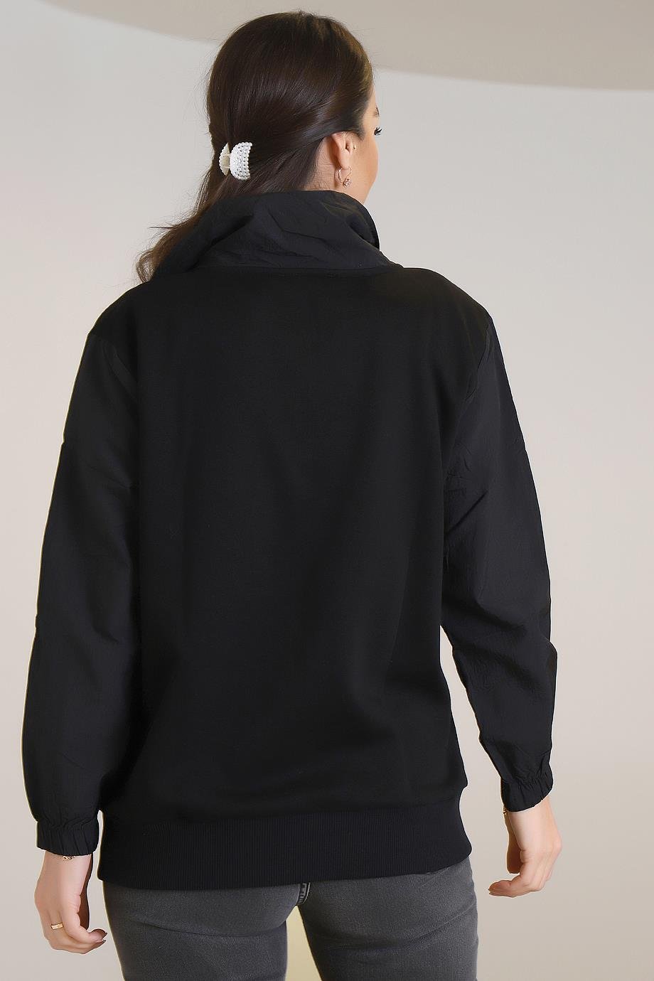24605-2K3 BEBE PLUS SWEATSİYAH