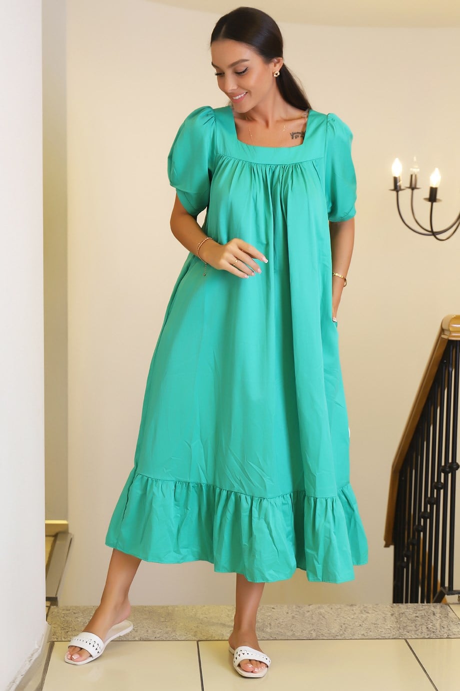 25174-2Y2 BEBE PLUS ELBİSEÇAĞLA
