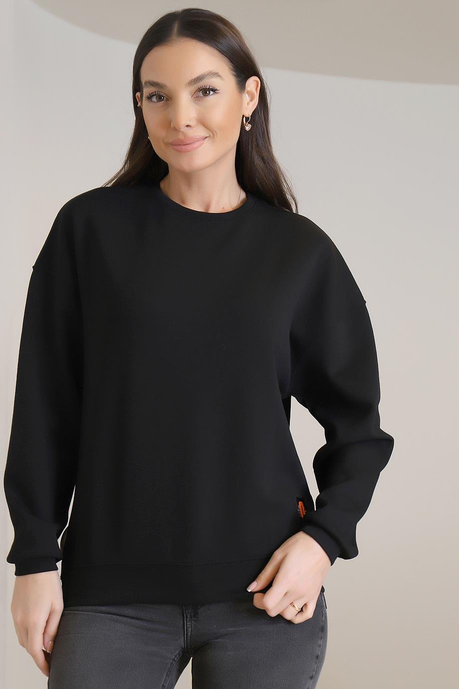 25376-2K3 BEBE PLUS SWEATSİYAH