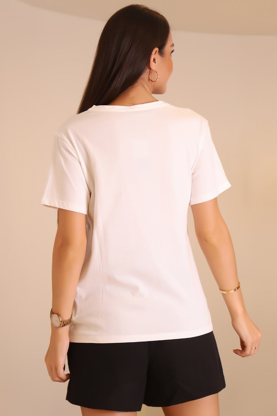 26193-2Y2 BEBE PLUS TSHIRTEKRU BEJ