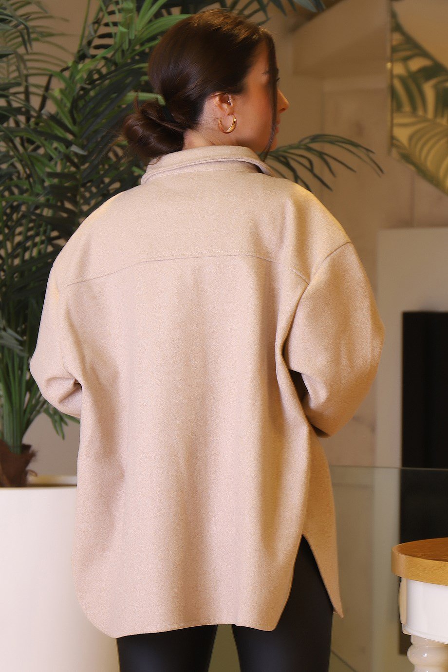 26337-2K3 BEBE PLUS GÖMLEKCAMEL
