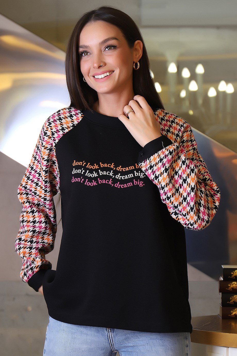 27273-2K3 BEBE PLUS SWEATORANJ FUŞYA