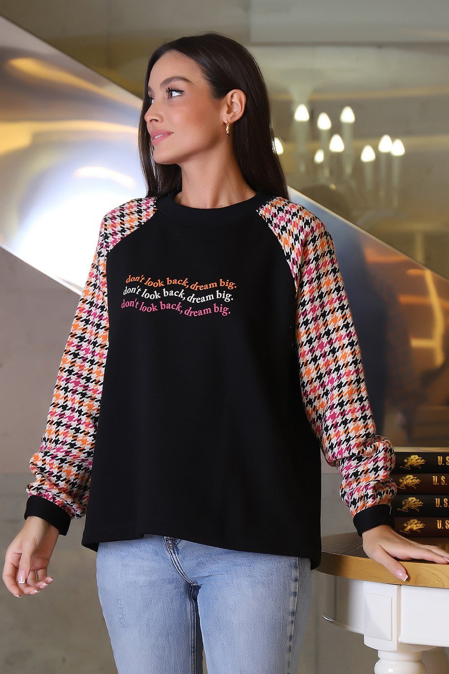 27273-2K3 BEBE PLUS SWEATORANJ FUŞYA