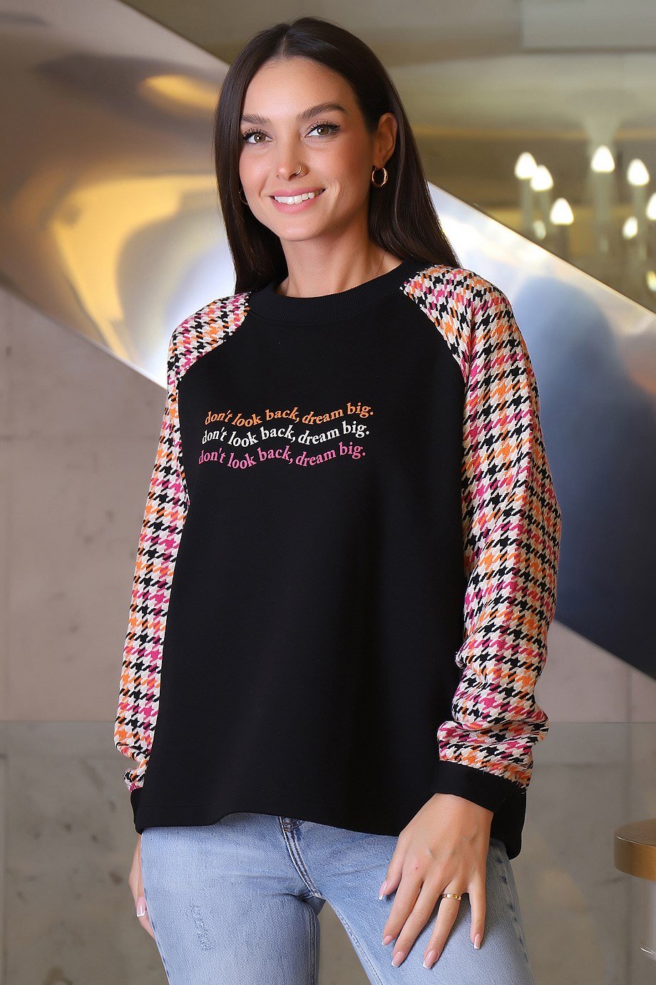 27273-2K3 BEBE PLUS SWEATORANJ FUŞYA