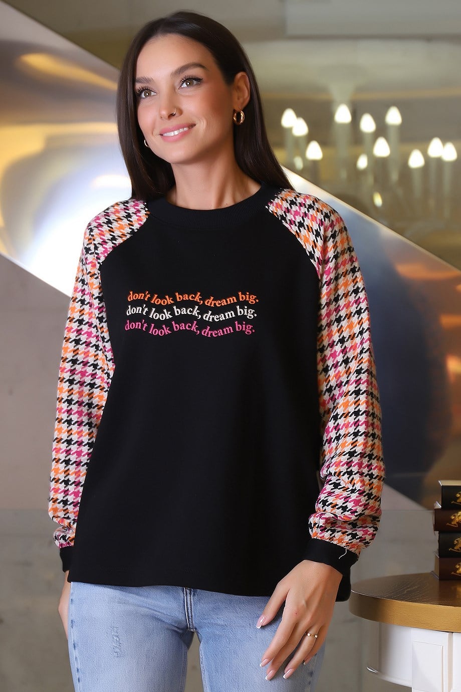 27273-2K3 BEBE PLUS SWEATORANJ FUŞYA