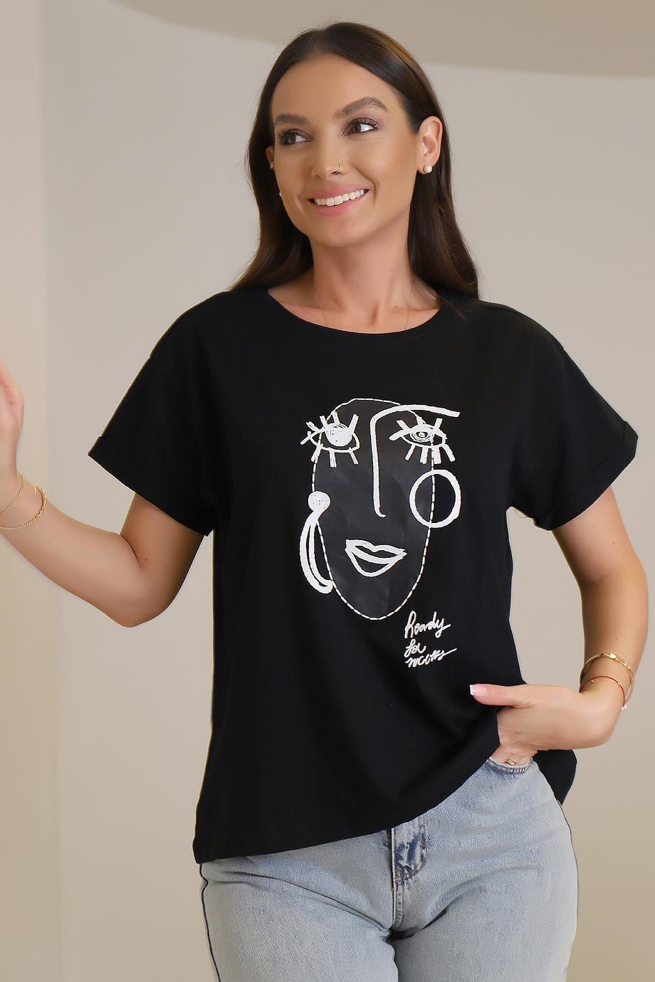 27661-2Y3 BEBE PLUS T-SHIRTSİYAH