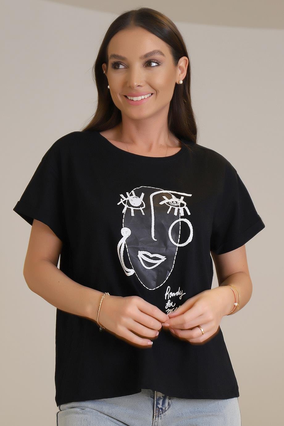 27661-2Y3 BEBE PLUS T-SHIRTSİYAH
