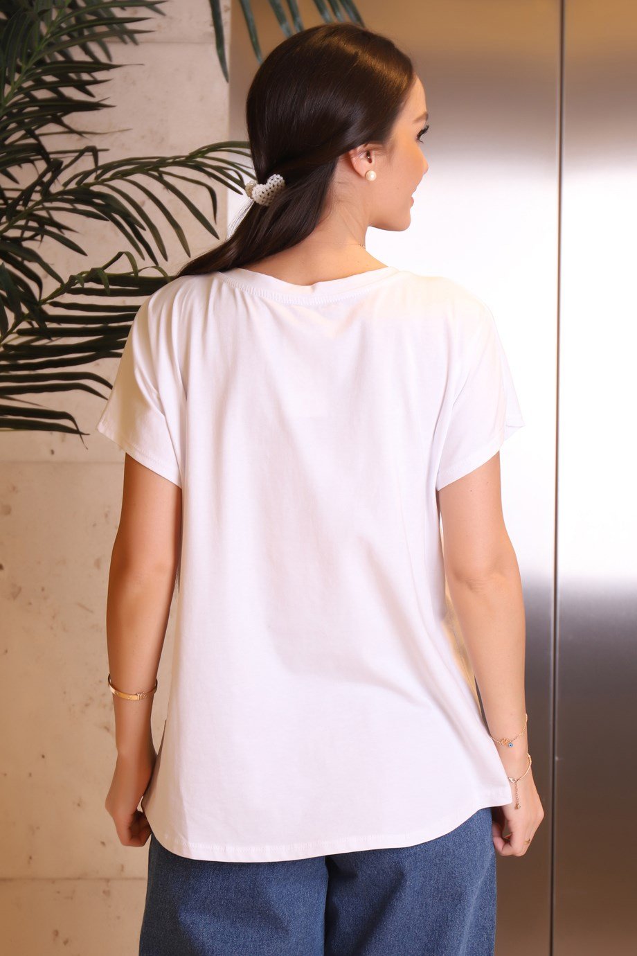 299-2Y2 BEROSH T-SHIRTBEYAZ YEŞİL