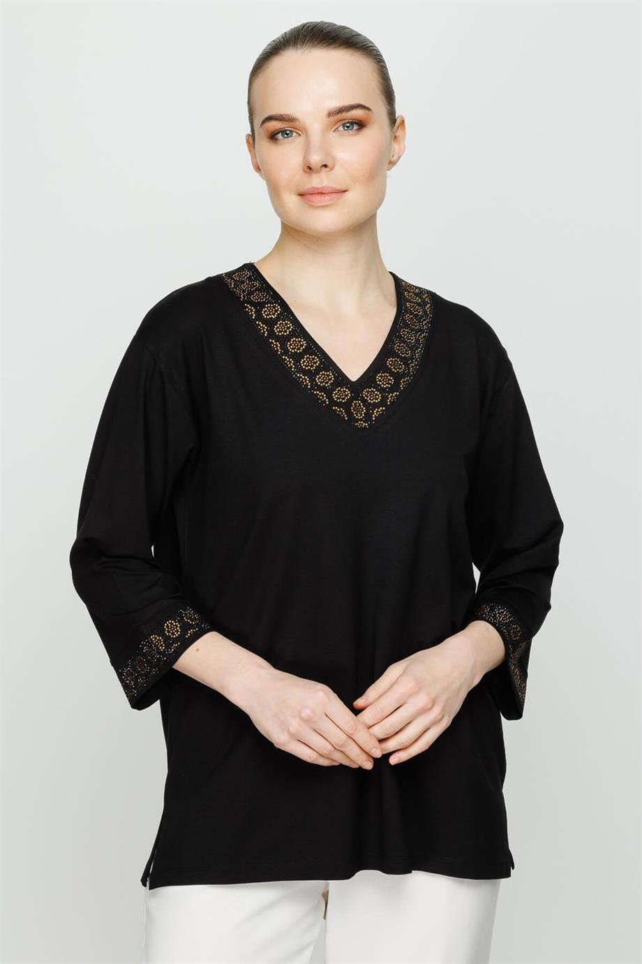 30108-2Y3 MUTLU ERTAN BLUZSİYAH