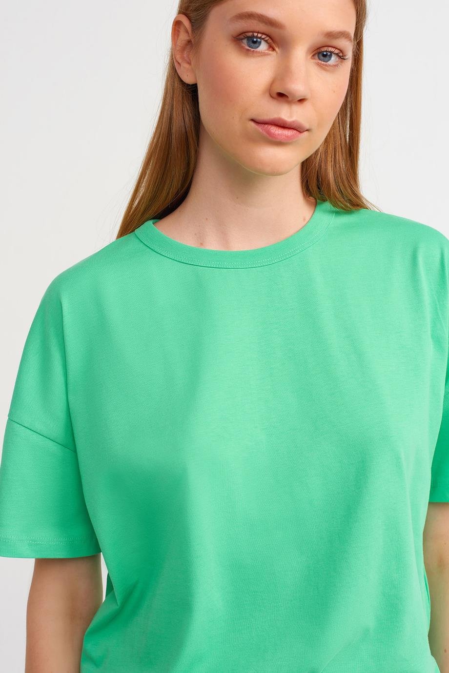 30123-2Y3 DİLVİN TSHIRTYEŞİL