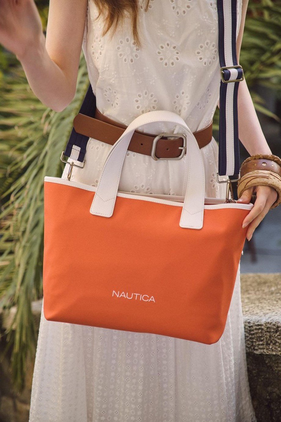 3071-2Y2 NAUTICA ÇANTATURUNCU BEYAZ LACİ