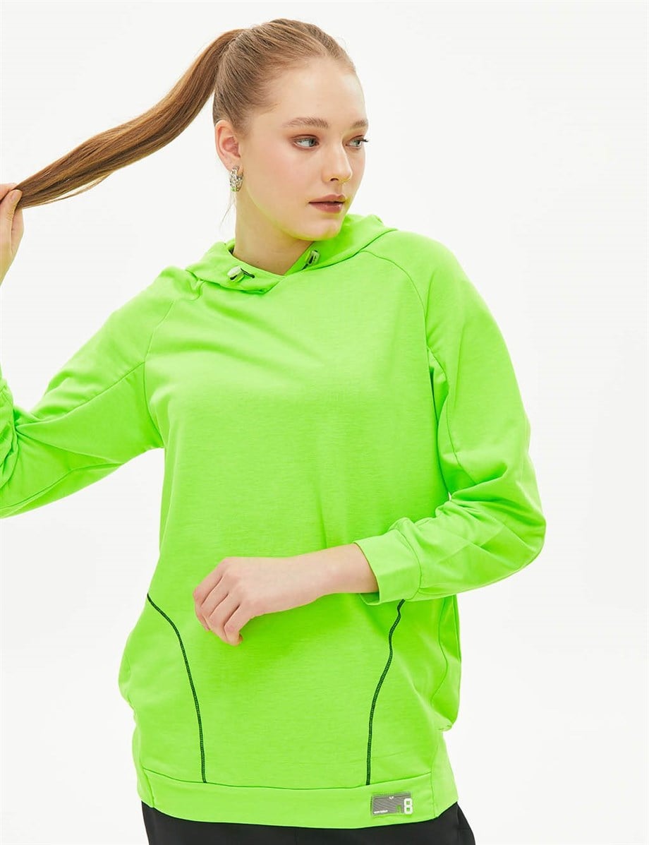 31008-2Y2 KAYRA SWEATNEON YEŞİL