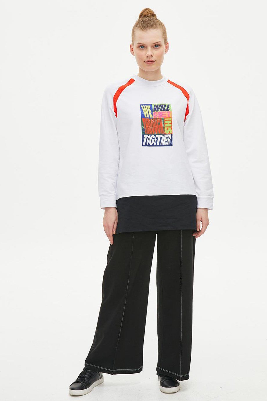 31013-2Y2 KAYRA SWEATOPTİK BEYAZ