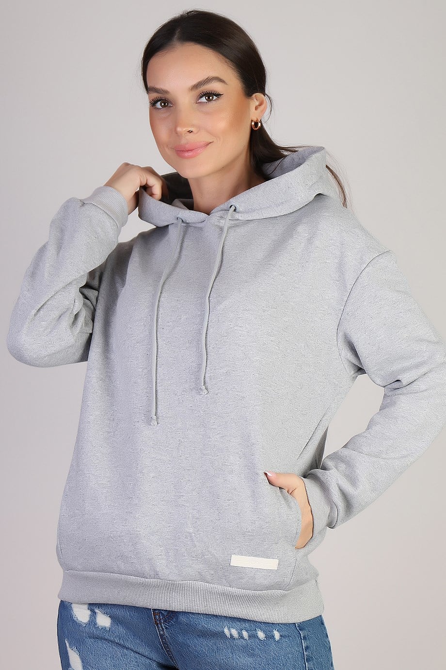 31047-2K3 SOUL TUNİKGRİ MELANJ