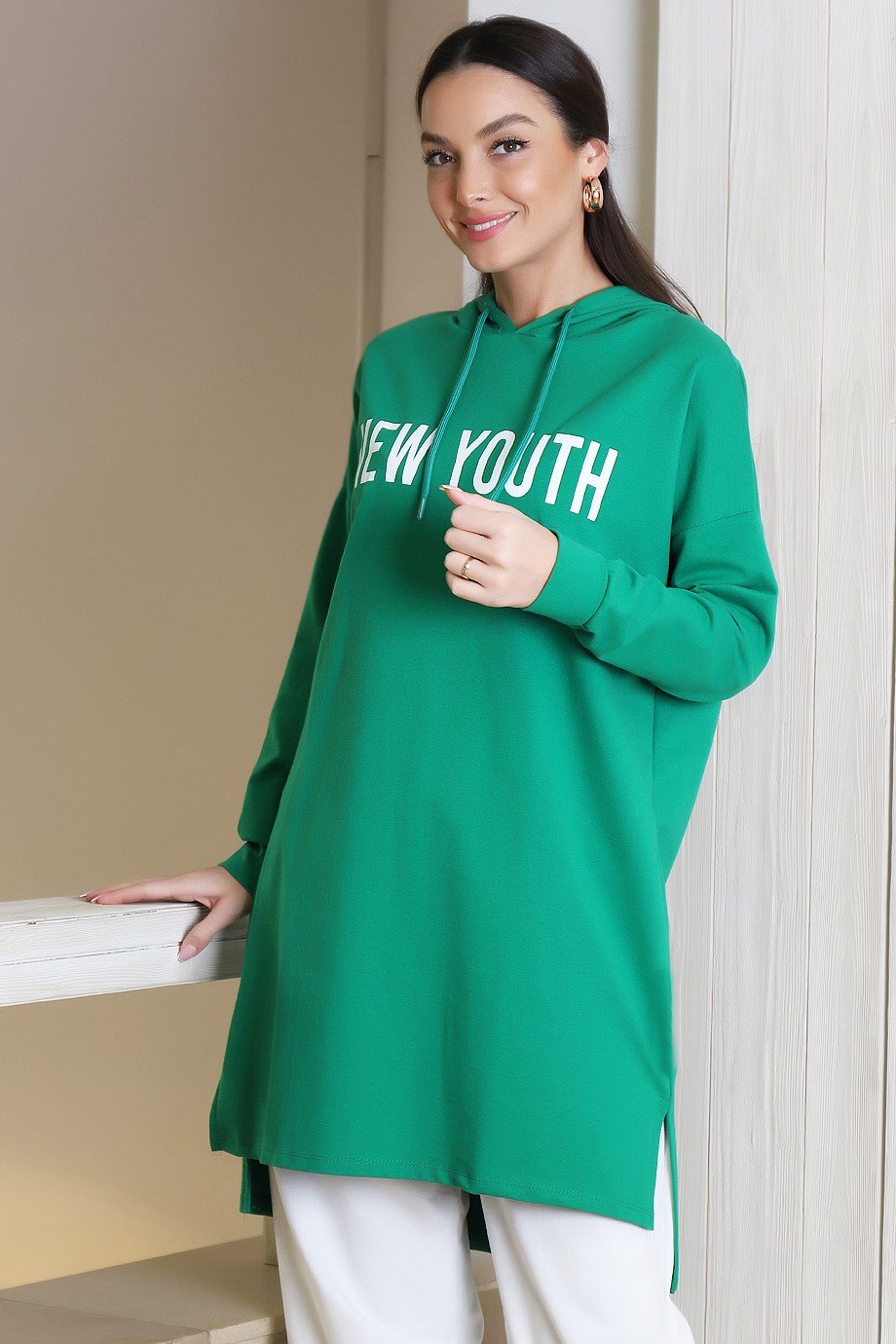3284-2K3 ADYES SWEATB.YEŞİL