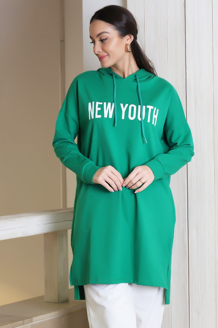 3284-2K3 ADYES SWEATB.YEŞİL
