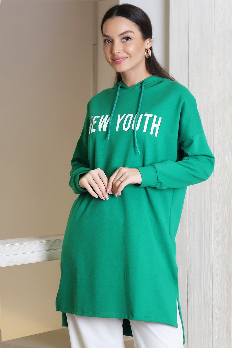 3284-2K3 ADYES SWEATB.YEŞİL