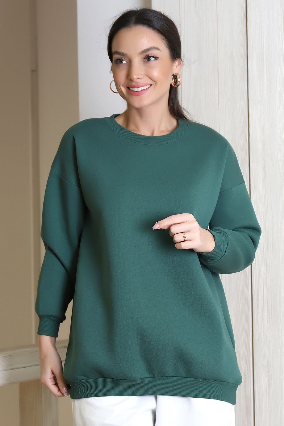 3602-2K3 ADYES SWEATYEŞİL