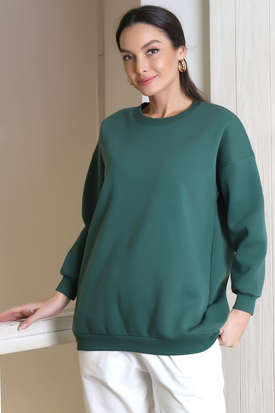3602-2K3 ADYES SWEATYEŞİL