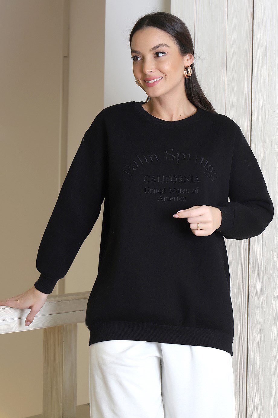 3604-2K3 ADYES SWEATSİYAH