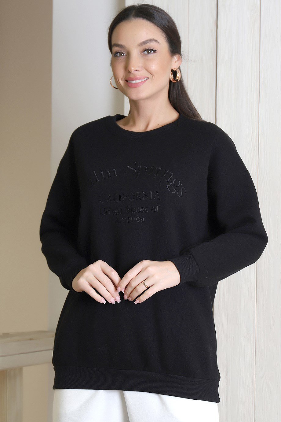 3604-2K3 ADYES SWEATSİYAH