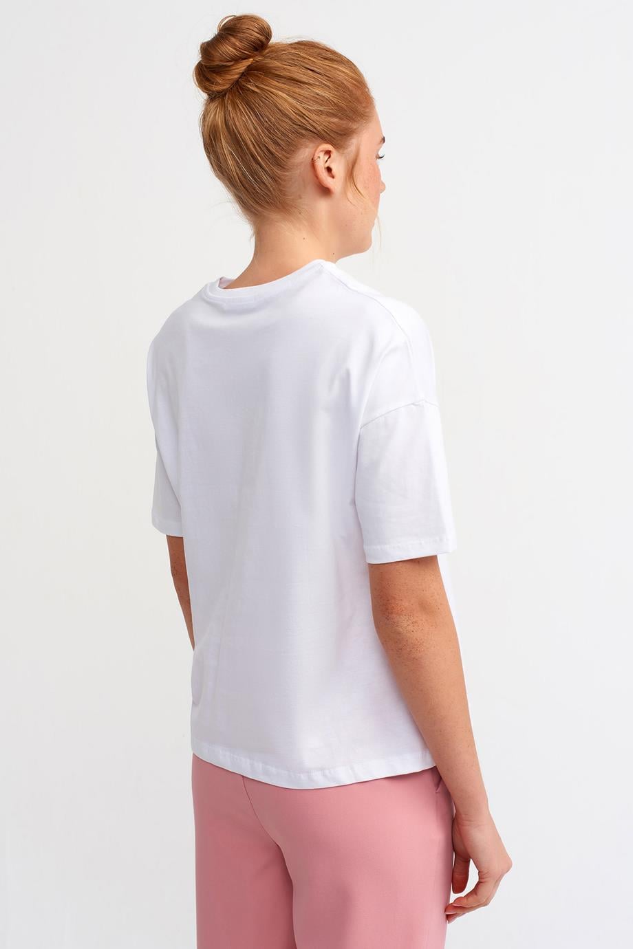 3683-2Y3 DİLVİN TSHIRTBEYAZ