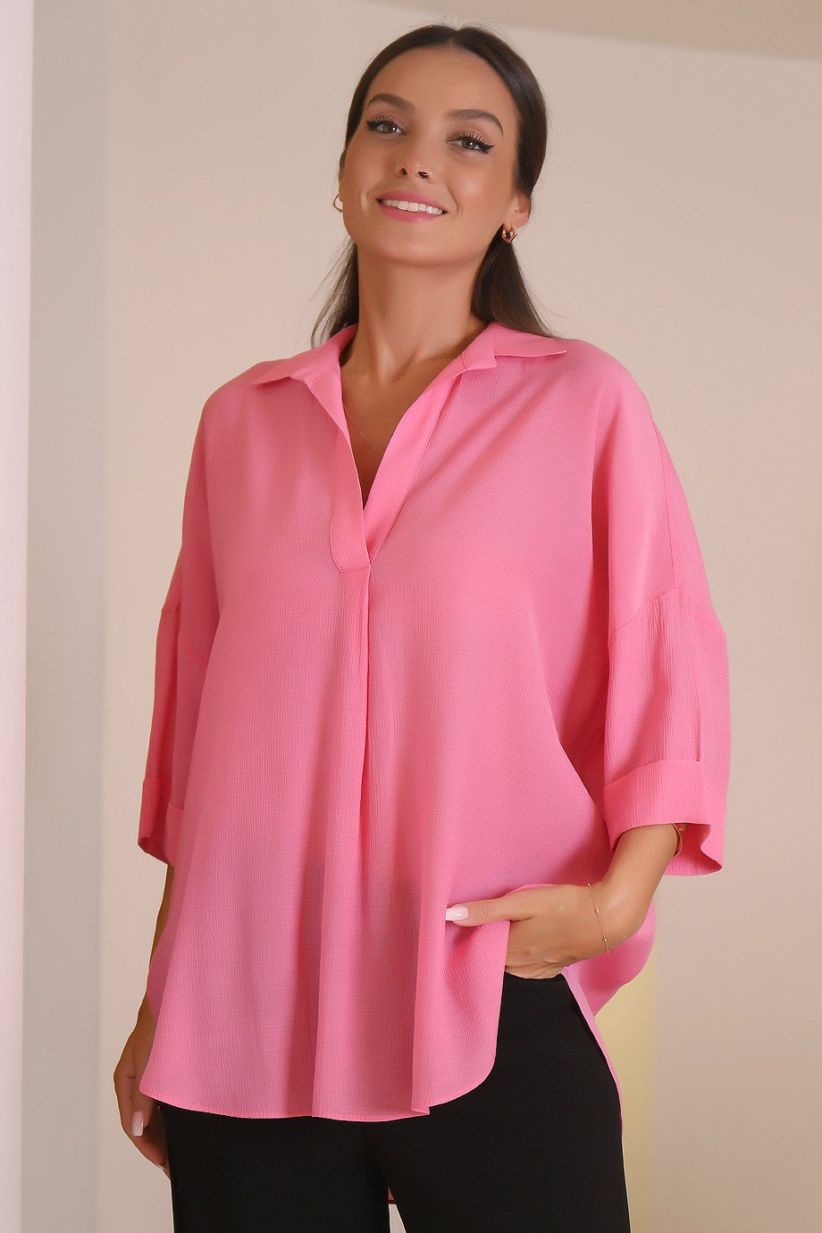 50466-2K3 AYHAN GÖMLEKKOYU PEMBE