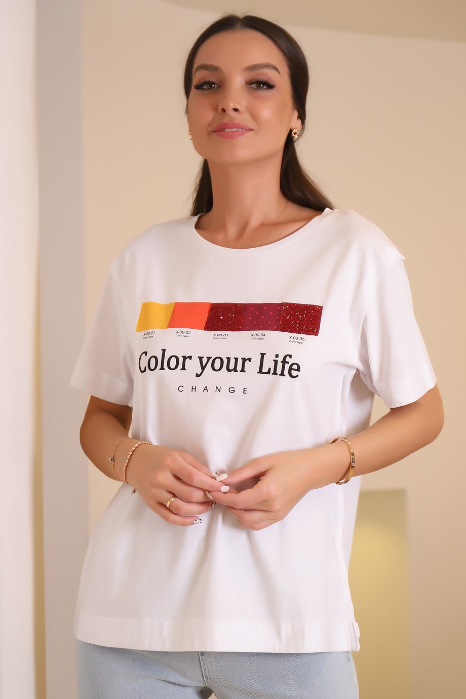 601735-2Y1 XINT T-SHIRTBEYAZ