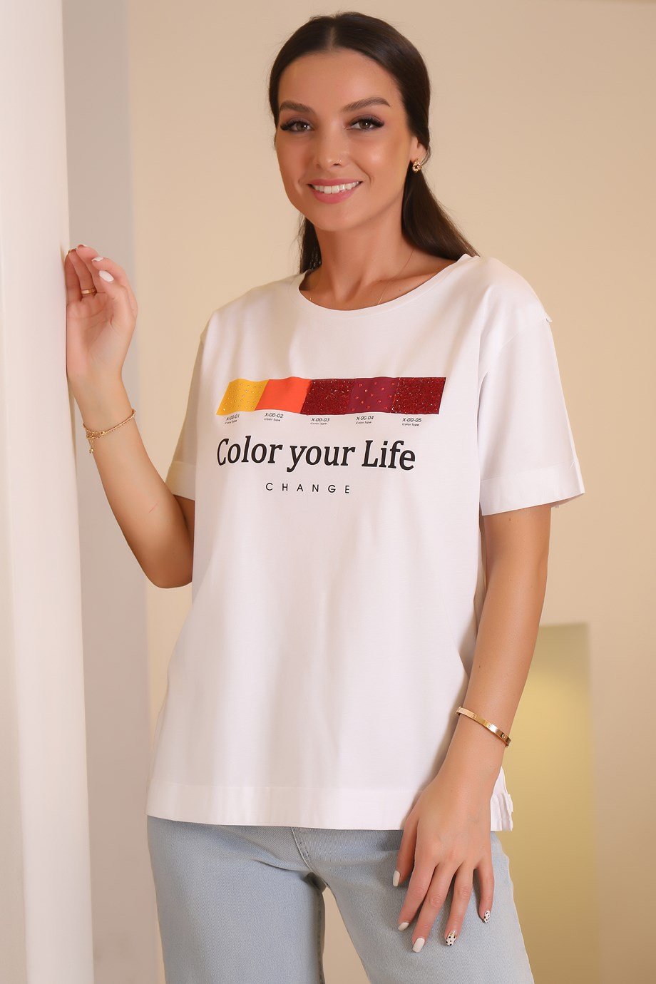 601735-2Y1 XINT T-SHIRTBEYAZ