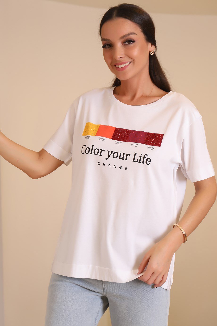 601735-2Y1 XINT T-SHIRTBEYAZ