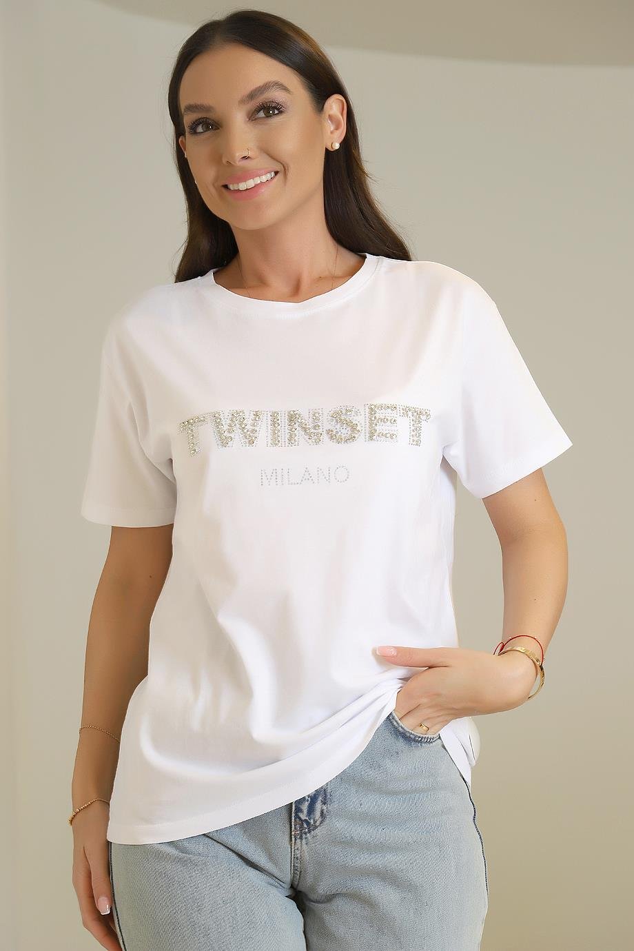 7548-2Y3 MİNT T-SHİRTBEYAZ