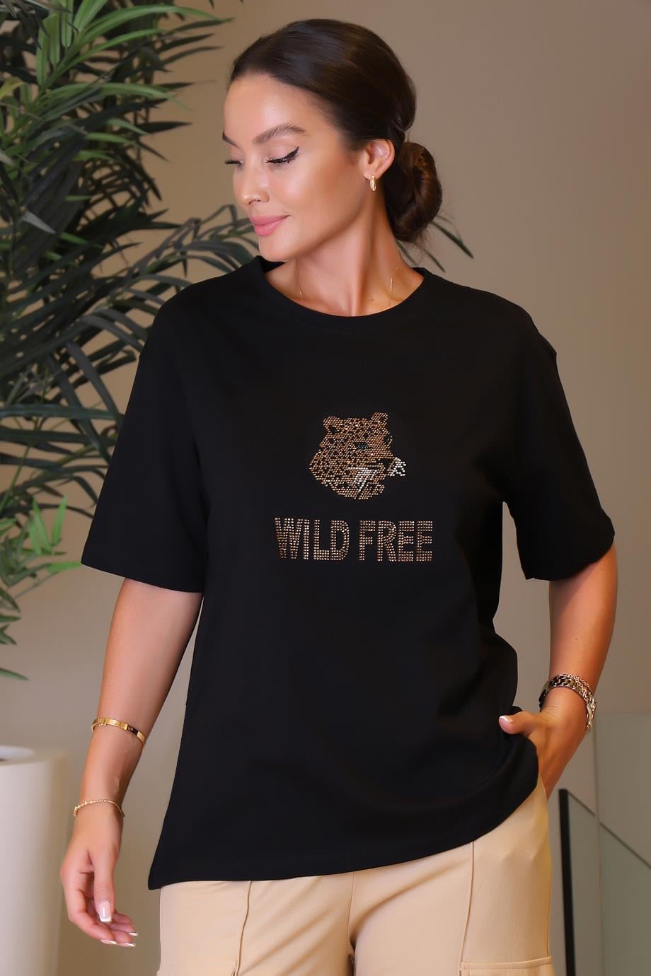 7625-2Y3 MİNT TSHIRTSİYAH
