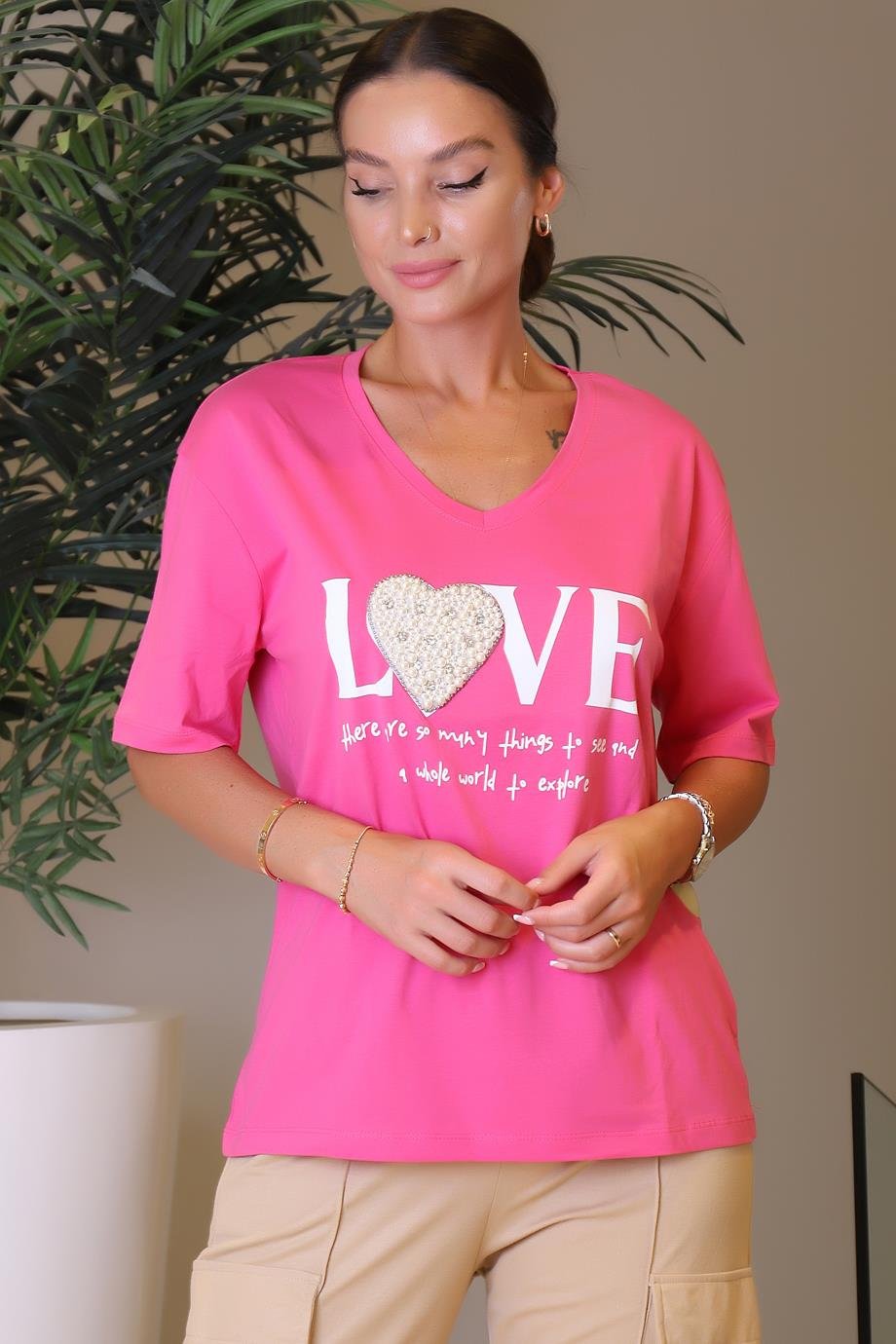 7760-2Y3 MİNT TSHIRTFUŞYA