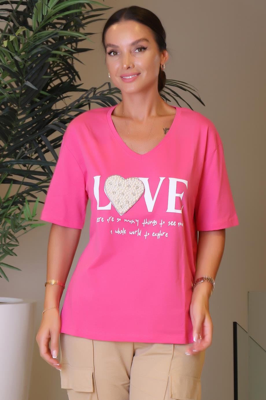 7760-2Y3 MİNT TSHIRTFUŞYA