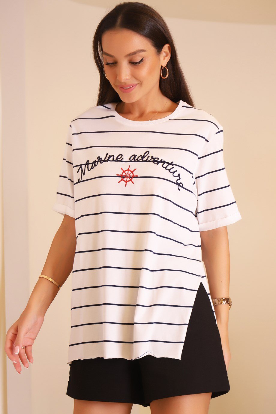 7791-2Y2 JOGGY T-SHIRTBEYAZ
