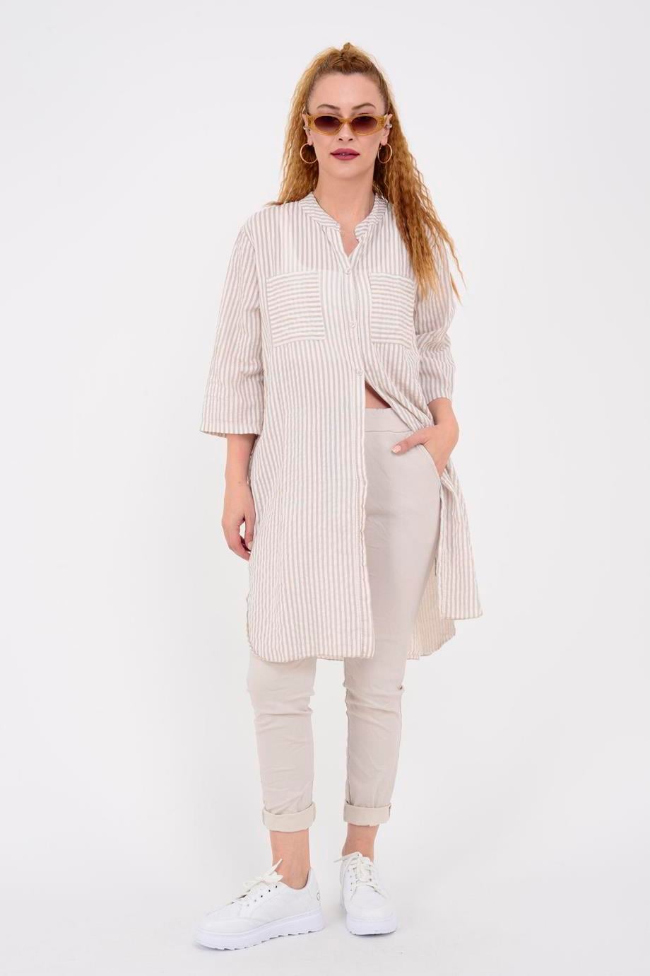 7873-2Y3 PARK MODA ELBİSEKREM