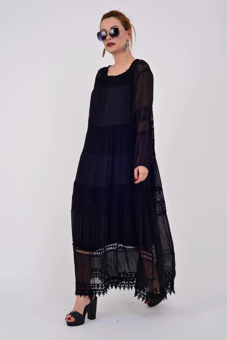 8923-2Y3 PARK MODA ELBİSESİYAH