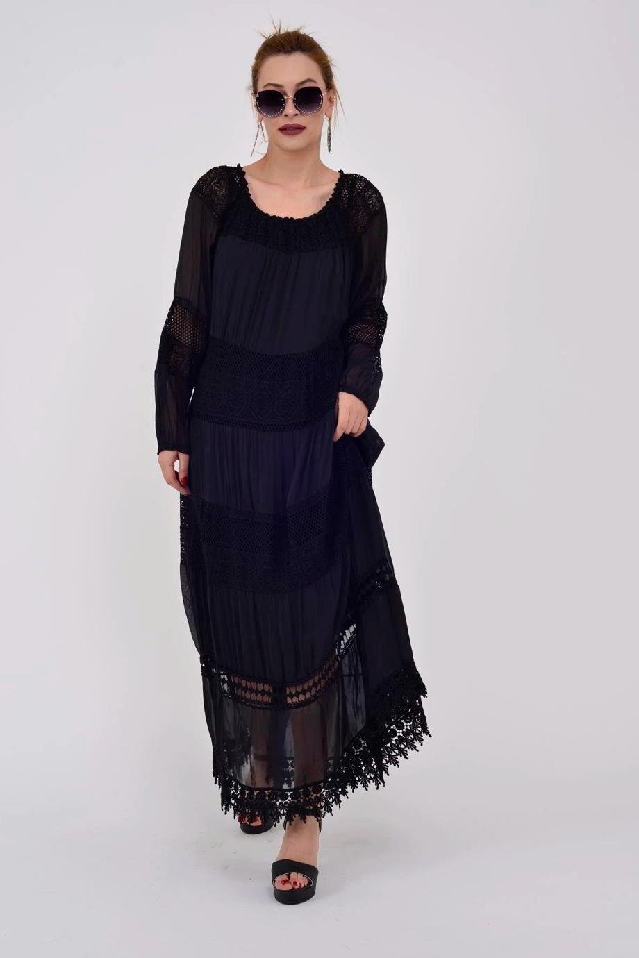 8923-2Y3 PARK MODA ELBİSESİYAH