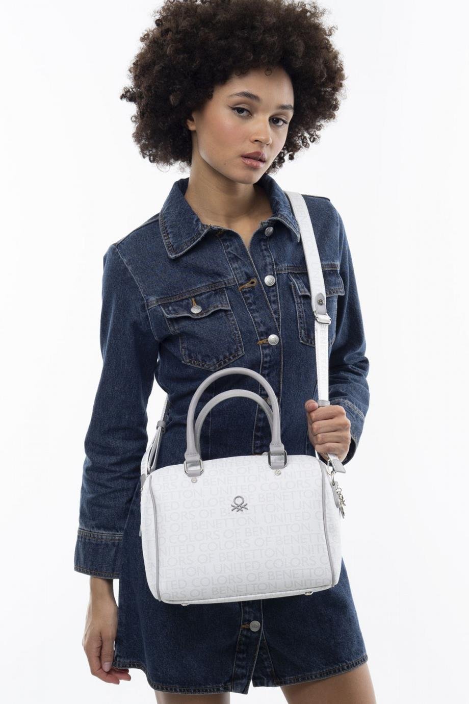 955-2Y3 BENETTON ÇANTABEYAZ A.GRİ
