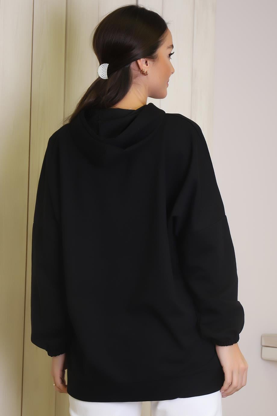 ADYES1220-2K4 ADYES SWEATSİYAH