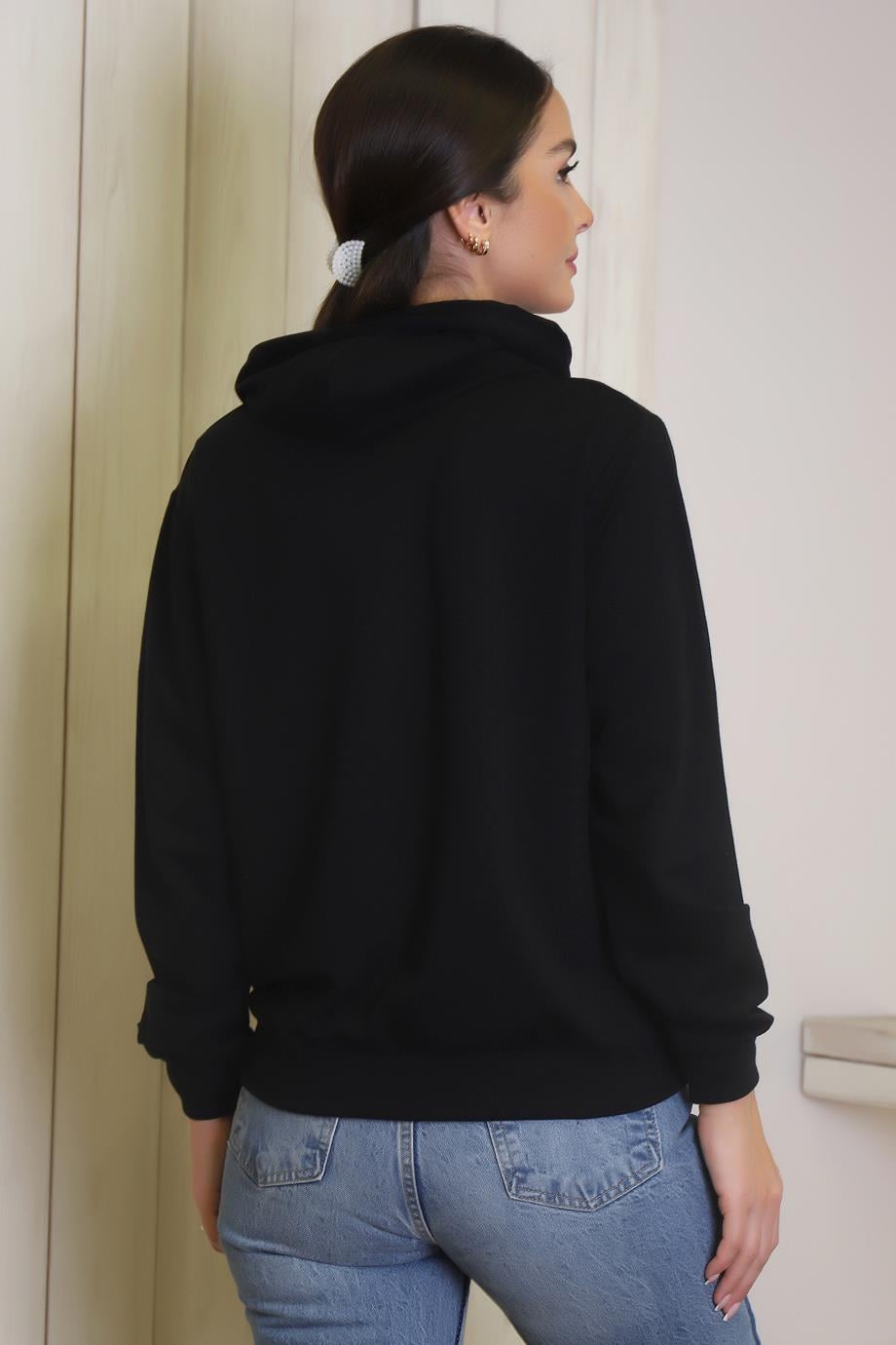 ADYES3301-2K4 ADYES SWEATSİYAH