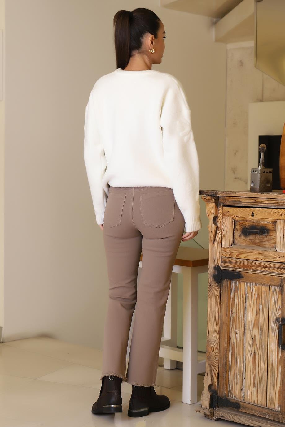 AYHAN53500-2K6 AYHAN PANTOLON-K.BEJ