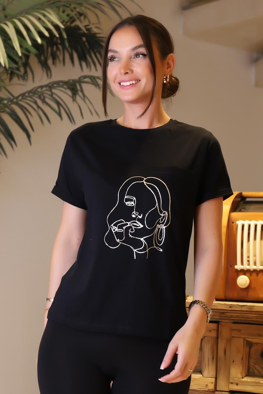 BEBE PLUS26793-2Y4 BEBE PLUS T-SHIRTSİYAH