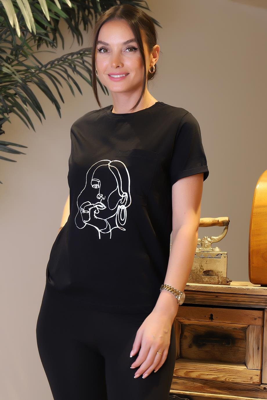 BEBE PLUS26793-2Y4 BEBE PLUS T-SHIRTSİYAH