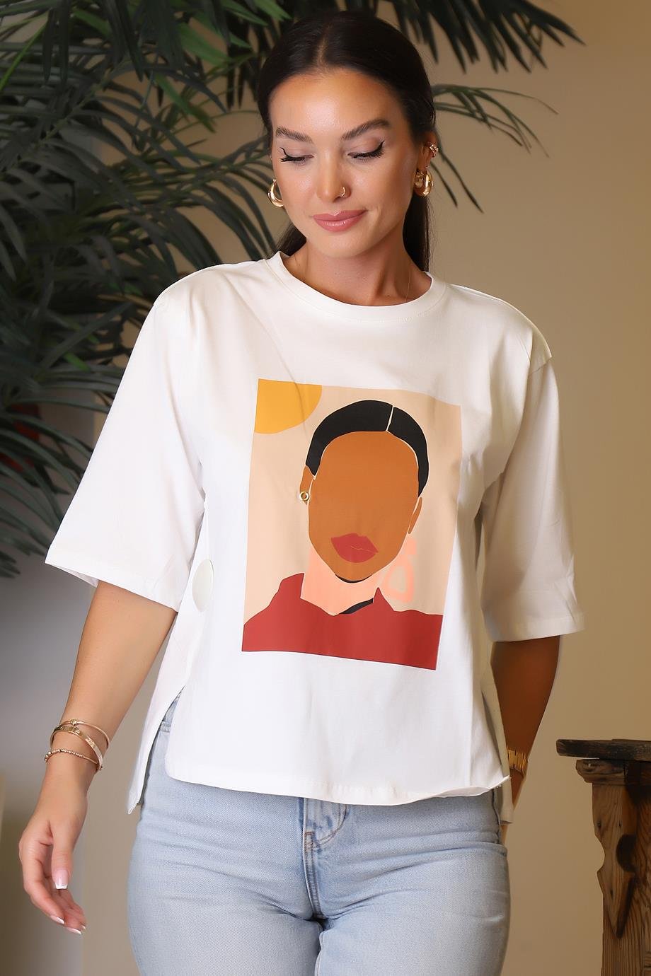 BEBE PLUS27853-2Y4 BEBE PLUS T-SHIRTEKRU