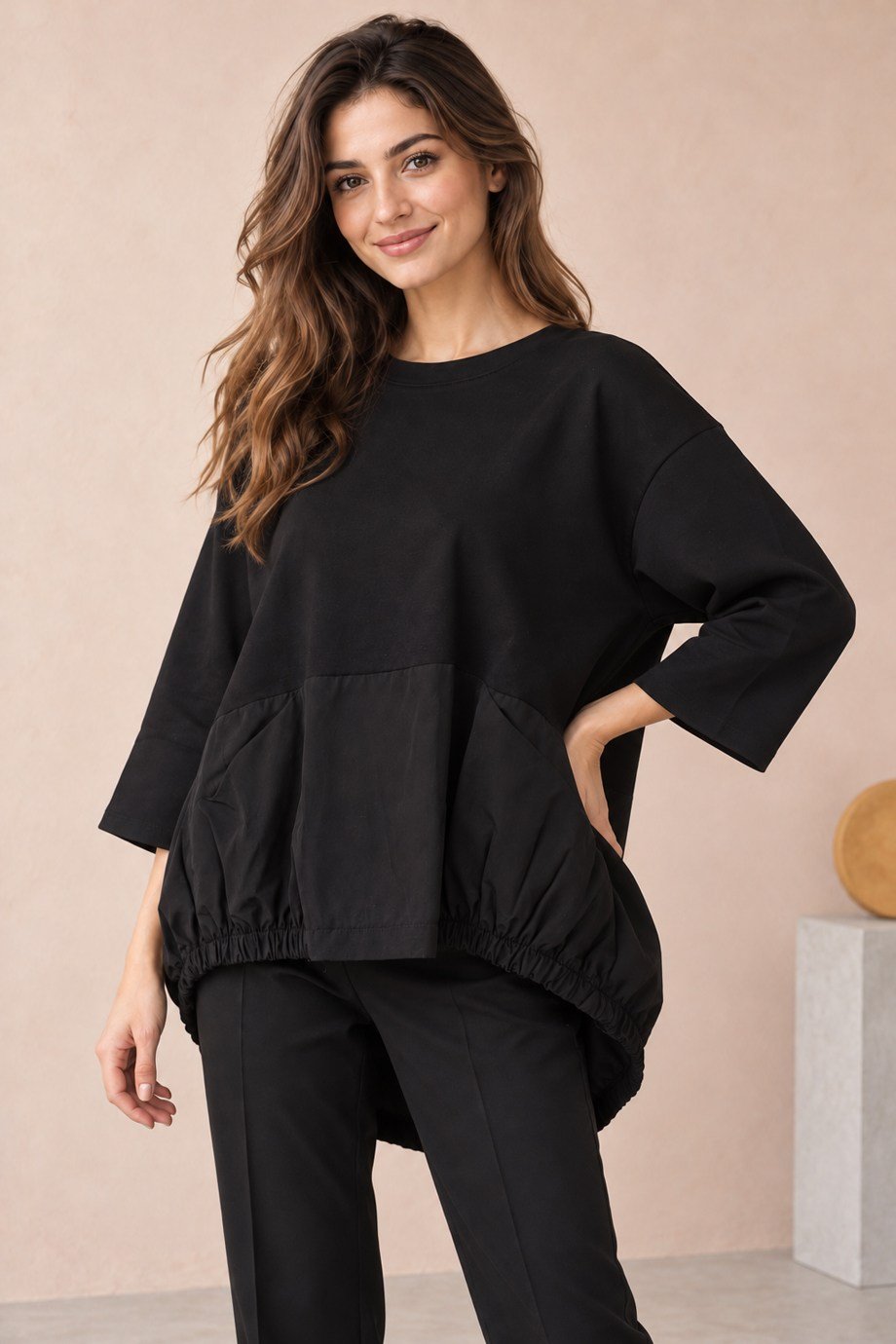 BEBE PLUS28326-2K7 BEBE PLUS SWEAT-SİYAH
