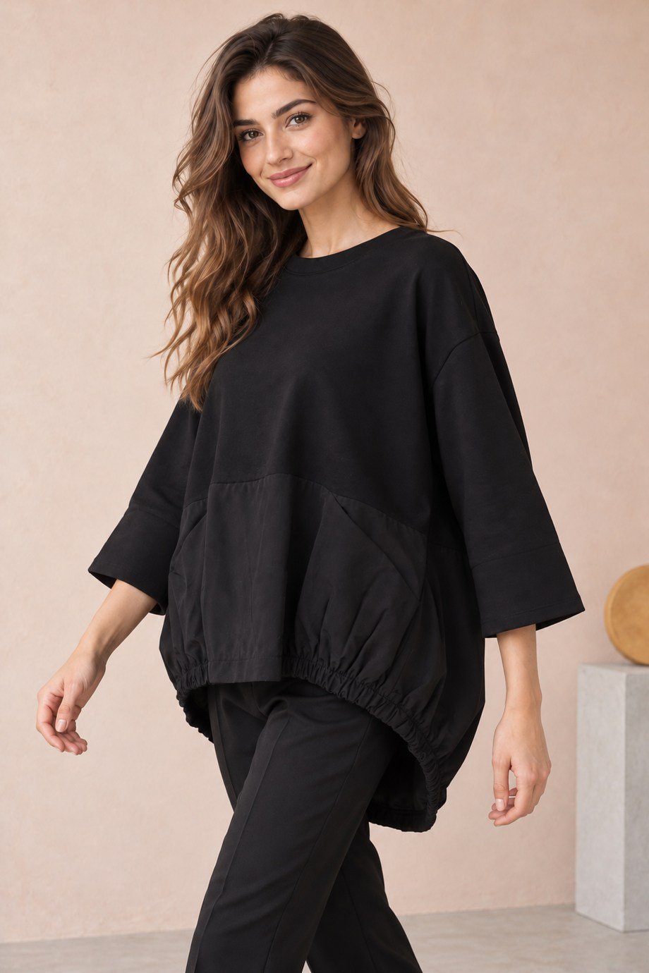 BEBE PLUS28326-2K7 BEBE PLUS SWEAT-SİYAH